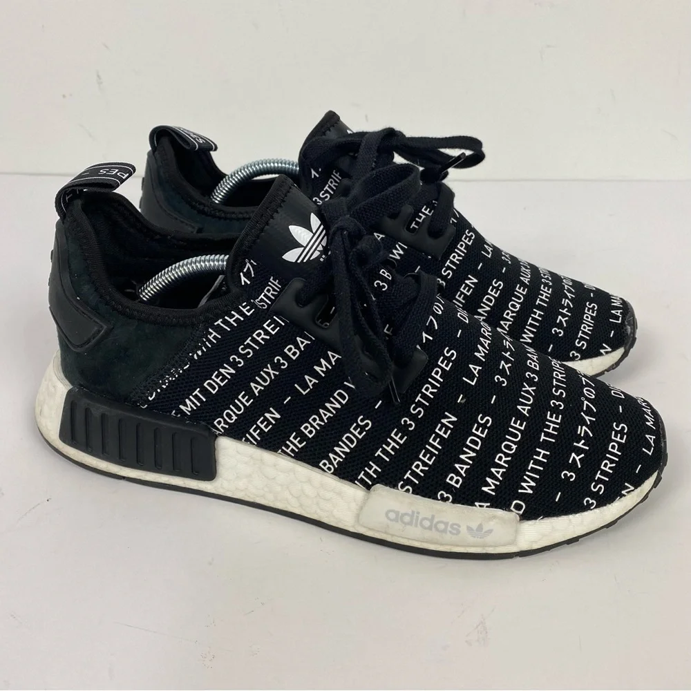 Adidas Ultraboost Black & White Language NMD R1 